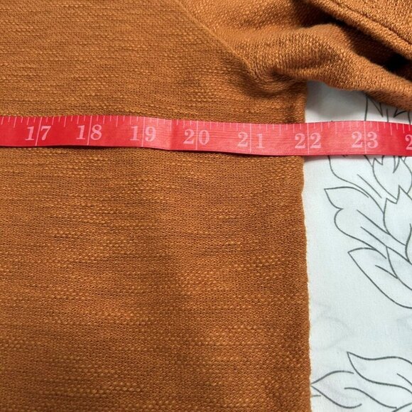 Alesbury Men's Long Sleeve Burnt Orange Riverside Mock Neck Cotton Top Large - Picture 9 of 12